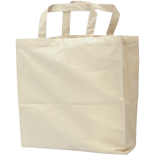 Zart Calico Bag With Handles 35x45cm Beige Pack  of 10
