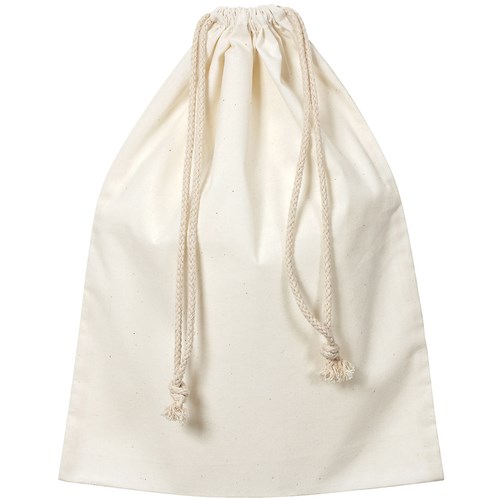 Zart Calico Library Bag With Drawstring 35x44cm Beige Pack  of 10