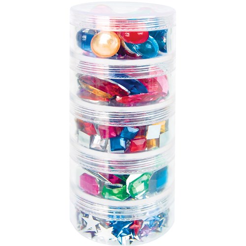 Zart Jewels Bright Assorted Shapes & Colours Pack  of 750g