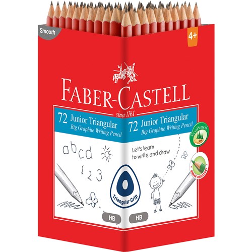Faber-Castell Junior  Triangular HB Pencils  Pack  of 72