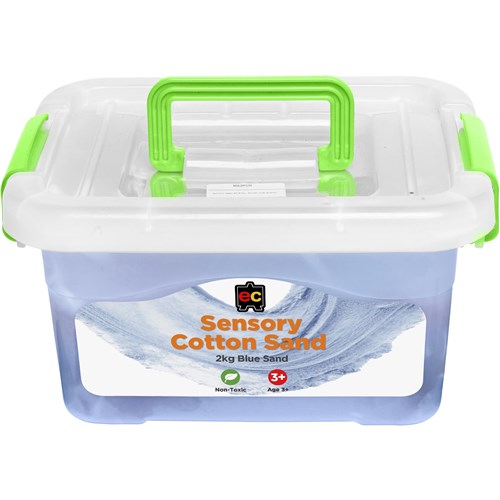 EC Sensory Cotton Sand 2KG Tub Blue