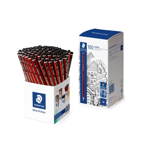 Staedtler 110 Tradition Graphite Pencil 2B Cup of 100