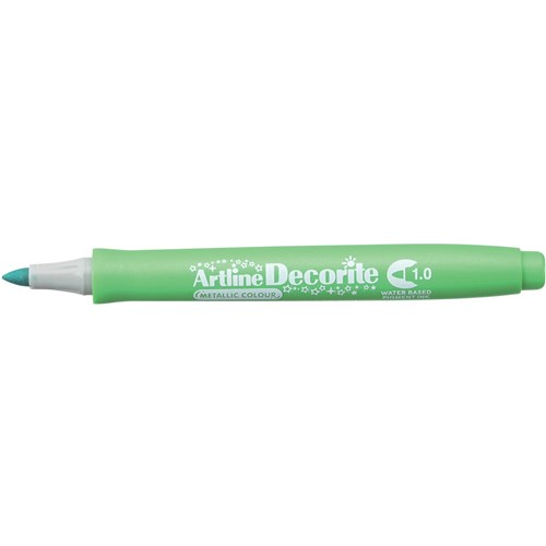 Artline Decorite Metallic Markers Bullet 1.0mm Green Box  Of 12