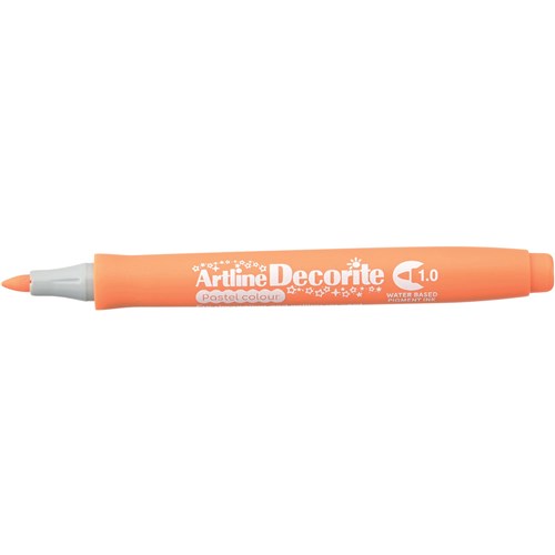Artline Decorite Pastel Markers Bullet 1.0mm Orange Box  Of 12