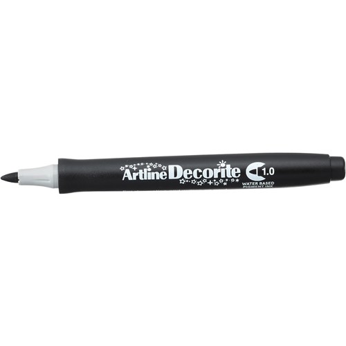 Artline Decorite Standard Markers Bullet 1.0mm Black Box  Of 12