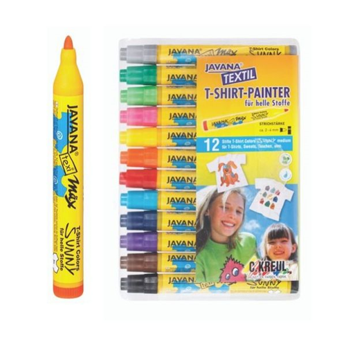 Textile Markers 12 Pack