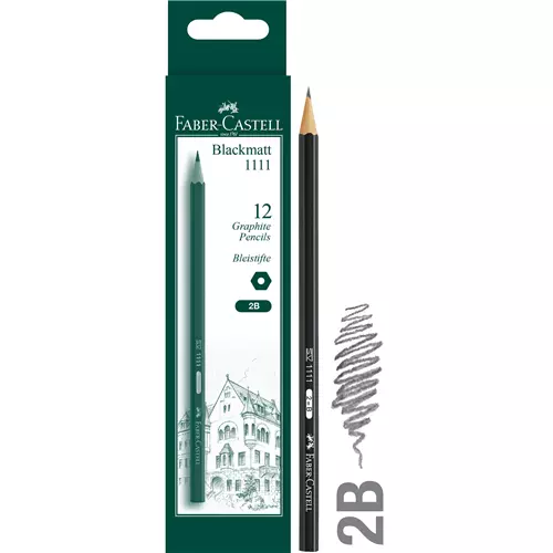 Faber-Castell Economy 1111 Graphite Pencil 2B - Bx6