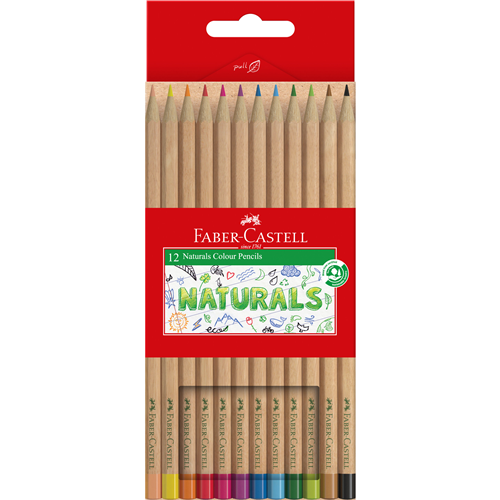 Faber-Castell Naturals Colour Pencils - Box  of 12