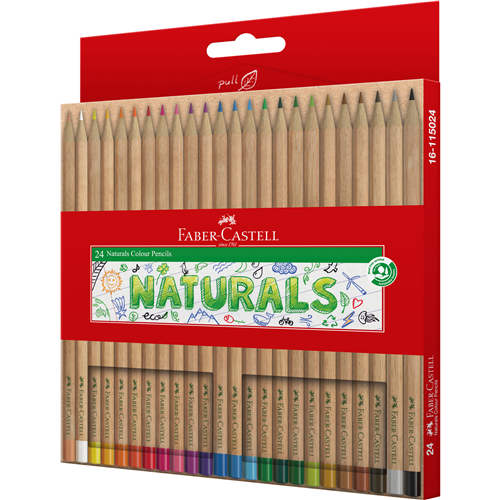 Faber-Castell Naturals Colour Pencils - Box  of 24