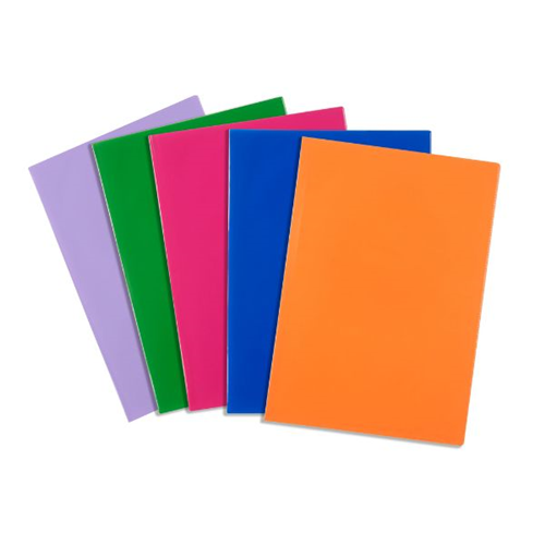 Contact Book Sleeves Slip On 9X7 Solid Colours Pk5
