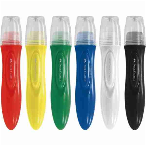 Faber-Castell Little Creatives Jumbo Squeezing Paintbrush Pack  of 6