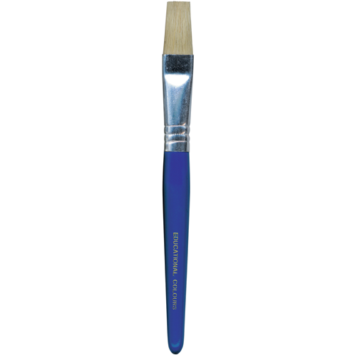 EC Stubby Paint Brush Flat Hogs Hair Bristle