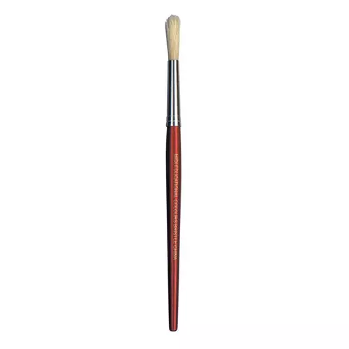 EC Stubby Paint Brush Midi Round Hogs Hair Bristle