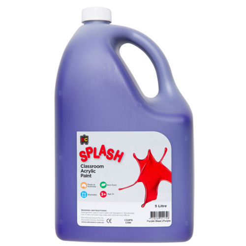 EC Classroom Splash Paint 5 Litres Purple Blast