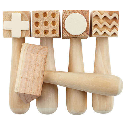Wooden Pattern Hammer 5 Pack