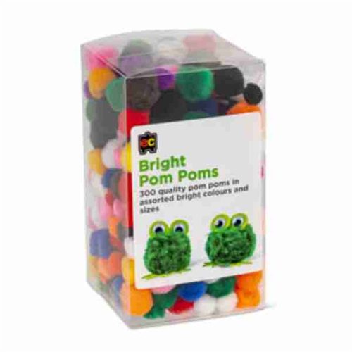 EC Pom Poms Brights 300 Pack