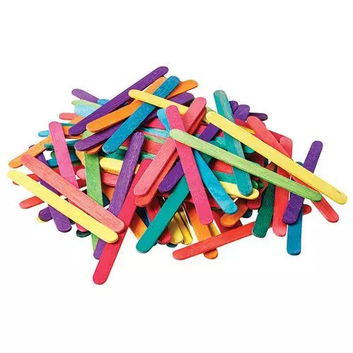 Coloured Popsticks Pack 500