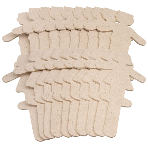 Fibreboard Figures 30 Pack