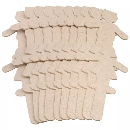 Fibreboard Figures 30 Pack