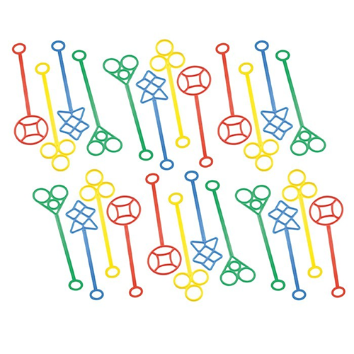 Bubble Wands Assorted Colours 24 Pack