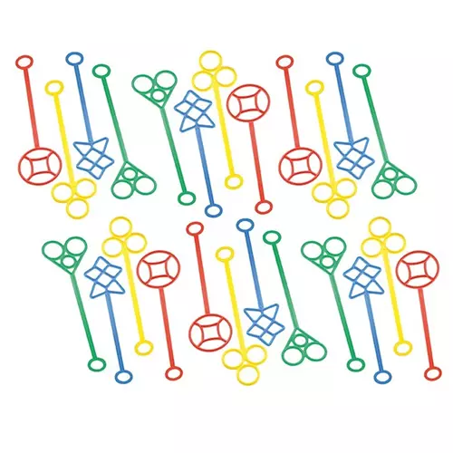 Bubble Wands Assorted Colours 24 Pack