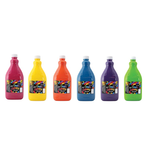 Dynamic Colours Candy Colour Poster Paint 6 Colours x 2 Litre