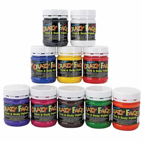 Crazy Face Paint - Set of 10