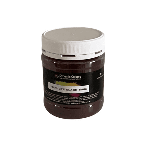 Dynamic Colours Edible Food Dye Black 500g