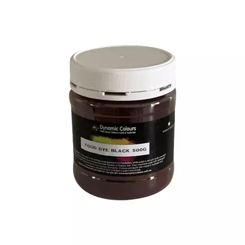 Dynamic Colours Edible Food Dye Black 500g