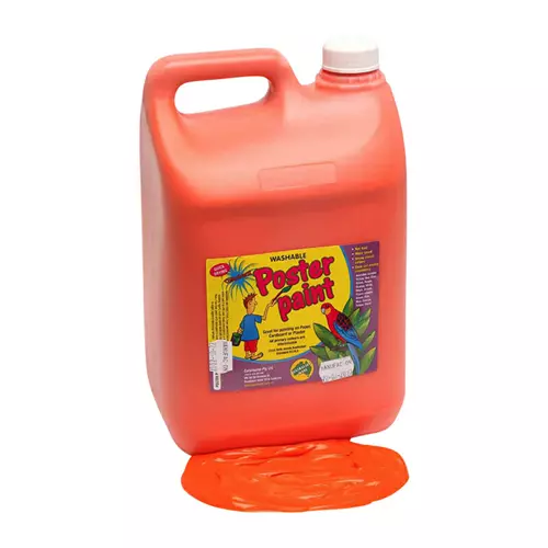 Dynamic Colours Poster Paint 5 Litres - Orange