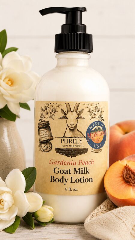 Gardenia Peach Goat Milk Body Lotion1