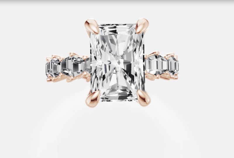 lab diamond stud earrings