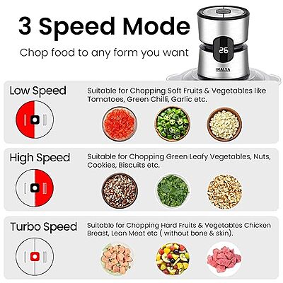 Inalsa Electric chopper bullet inox SS Inalsa Electric chopper bullet inox SS