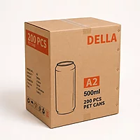 500ml A2 PET Can Box of 200