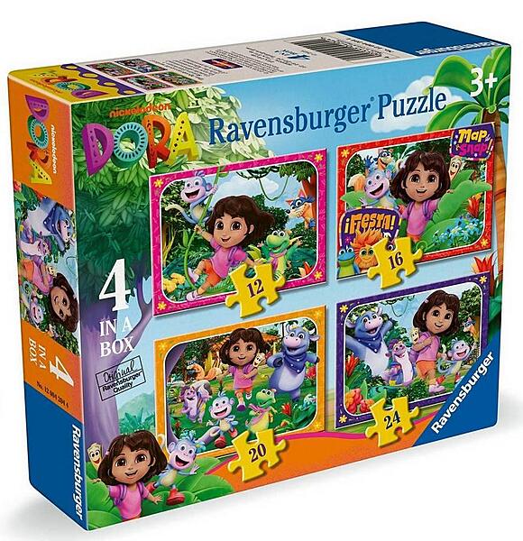 Dora 4 in a Box Jigsaw Puzzles