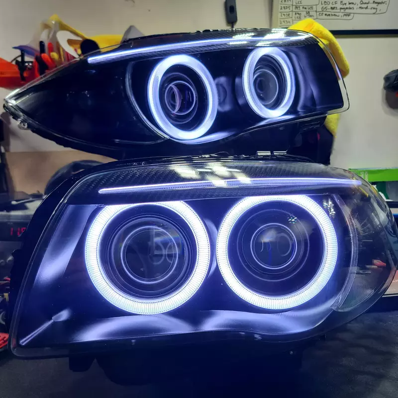 Pre-Built Round Ring Retrofit β E82 E88 Pre-LCI 1 Series (2008β2010 Xenon Only)