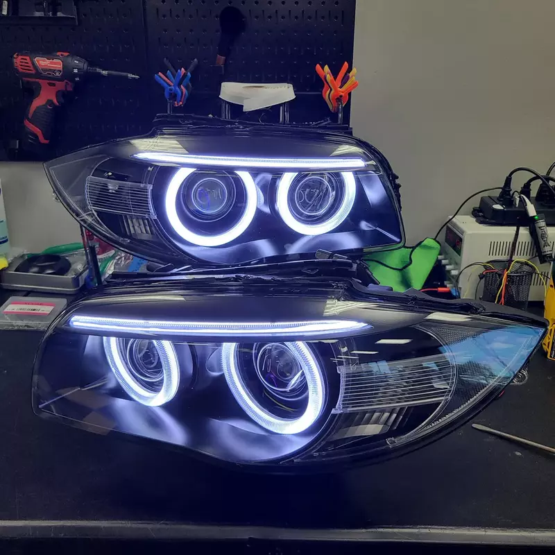 Pre-Built Round Ring Retrofit β E82 E88 LCI 1 Series (2011β2013 Xenon Only)