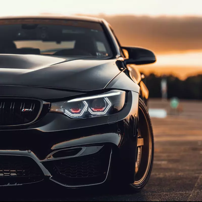 Pre-Built Vision Concept Red Half X Retrofit Headlights β F8X M3/M4 & F32 Coupe (2015β2017 Xenon)