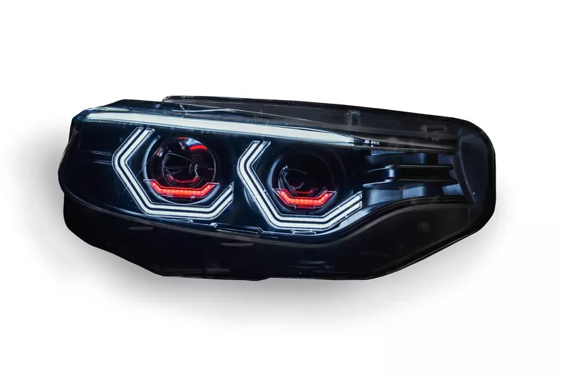 Pre-Built Vision Concept Headlights w/ Red Half X – F8X M3/M4 & F32 (2015–2017 Xenon Only)