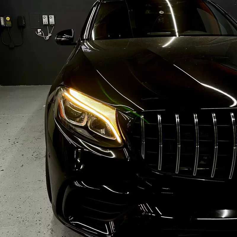 Mercedes GLC X253/C253 RGB DRL Module Upgrade – Multicolor Bluetooth LED Headlight Mod