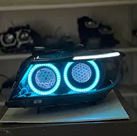 BMW E90 E91 Pre-LCI Round Ring Headlight Retrofit (2006β2008 | Xenon Only)