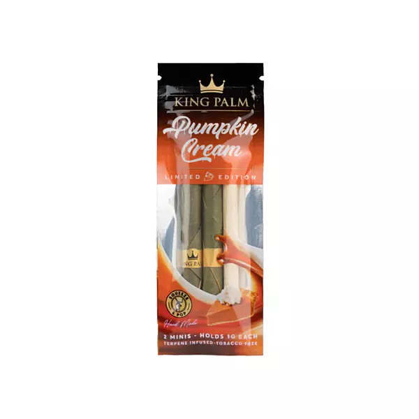 King Palm 2 Mini Rolls � Pumpkin Cream � 20/display