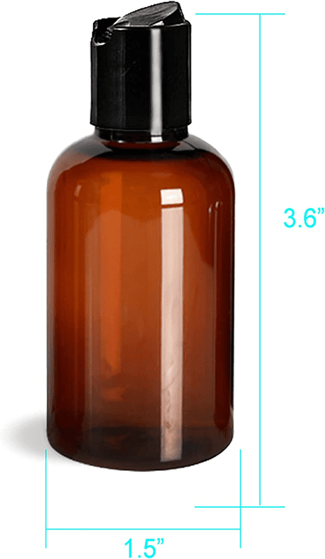 botella pet 2 oz ámbar