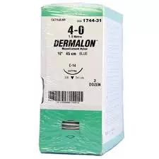 Nylon Dermalon 3-0 C-14 36 pcs