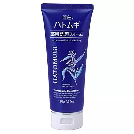 Reihaku Hatomugi Medicated Acne Care Facial Foam 130g