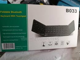 B033 Portable Folding Bluetooth Keyboard With Touchpad.
