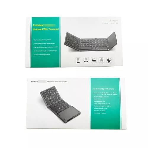 B033 Portable Folding Bluetooth Keyboard With Touchpad.