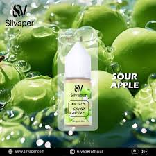 Silvaper Salt Sour Apple 50MG 30ML Original - Hachi Tobacco Dubai UAE