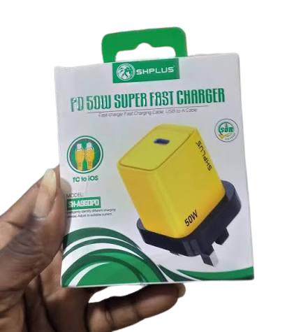 Shplus 50W Super Fast Charger, Type C to IOS