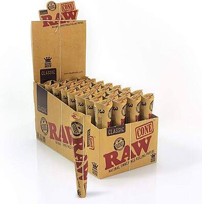 Conos de Papel classic RAW 1 1/4 - Caja (32x6 pzas)